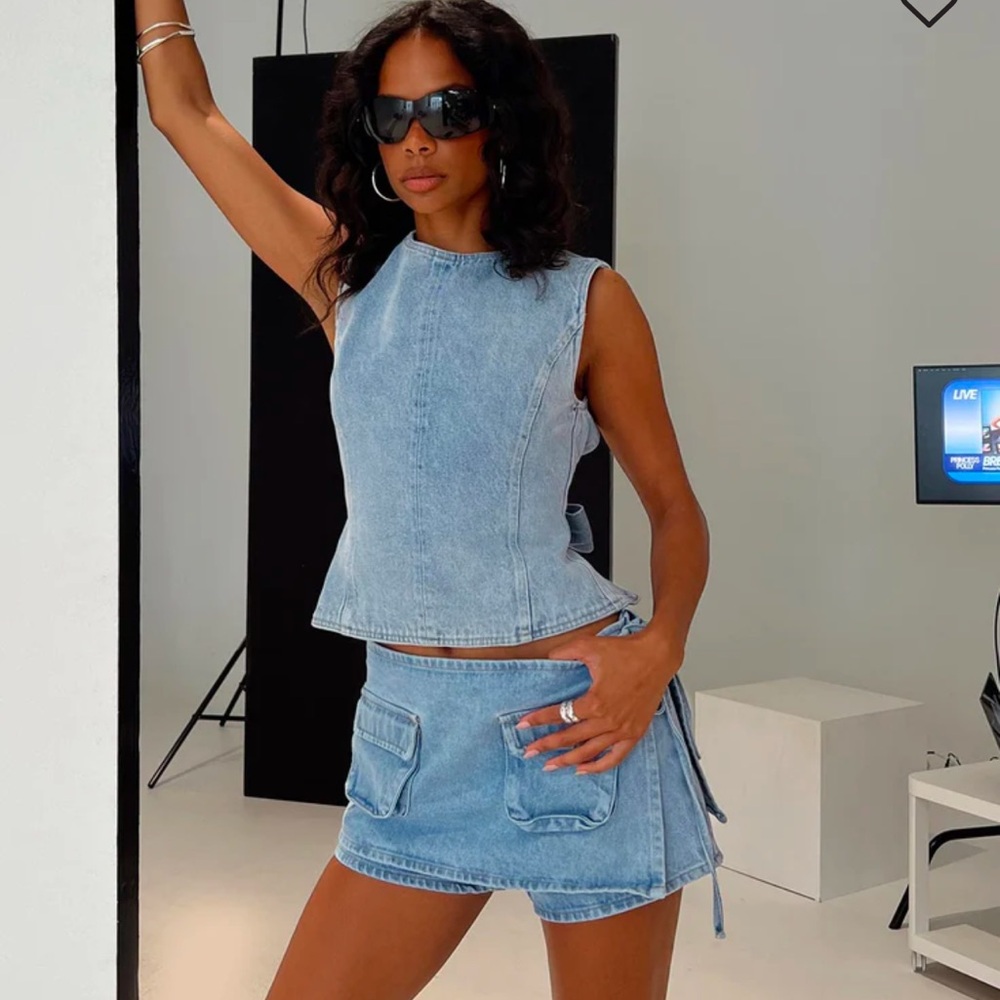 Denim Mini Skirt